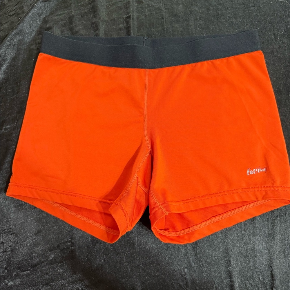 Fabletics Orange Athletic Shorts for Active Wear